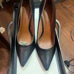 Christian Siriano Black Pointed Toe Heels